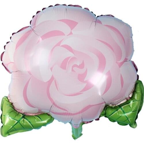 1pcs Aluminium Foil Roses Flower Balloon Valentine Day Party Toys Cartoon Wedding Marry Foil Balloons Party Decoration