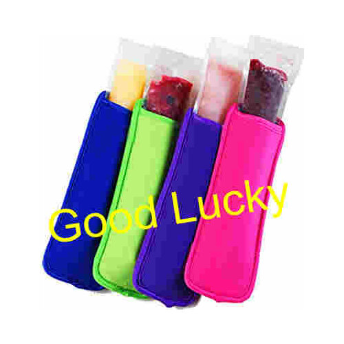 1000pcs/lot free shipping hot selling popsicle holders ice popsicle sleeves 13colors good quality monogrammed pop ice sleeves