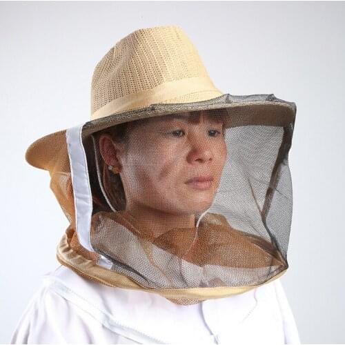 2pcs New Cool Durable Beekeeper Jeans Folding Net VEIL Bee Hat Cap Protective Sun and Sting Hat