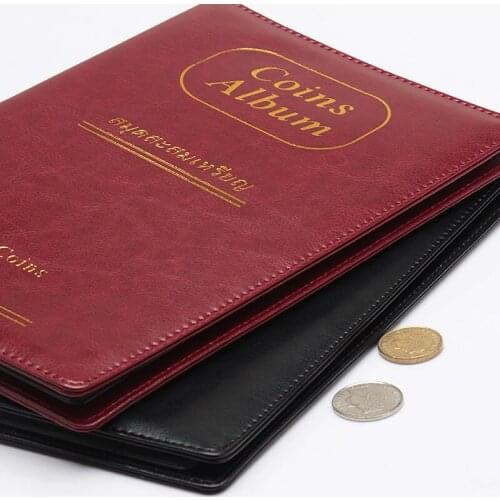 2019 new 1pc Portable Professional Commemorative Coin Collection Book Album Storage For 45mm 150 Pcs Coin Collection Book PU