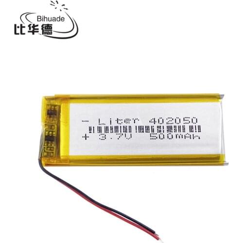 3.7V lithium polymer battery 042050 402050 500mah MP3 MP4 MP5