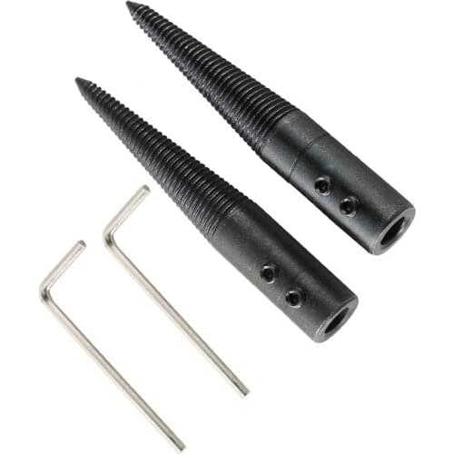 3Pcs/1 Set Polishing Connecting Rod Tapered Spindle Adapter Threaded for Bench Buffer Buffing Polishing Wheel