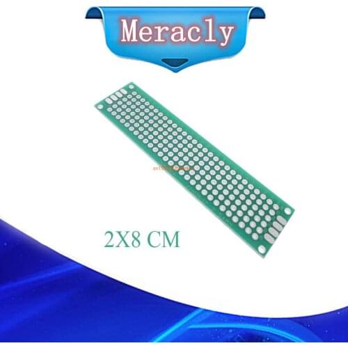 5PCS/Lot 2*8CM Double Side Prototype PCB diy Universal Printed Circuit Board 2x8cm