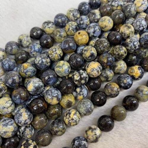 14mm blue ocean jaspers GEM beads natural stone beads DIY loose beads for jewelry making strand 15" wholesale