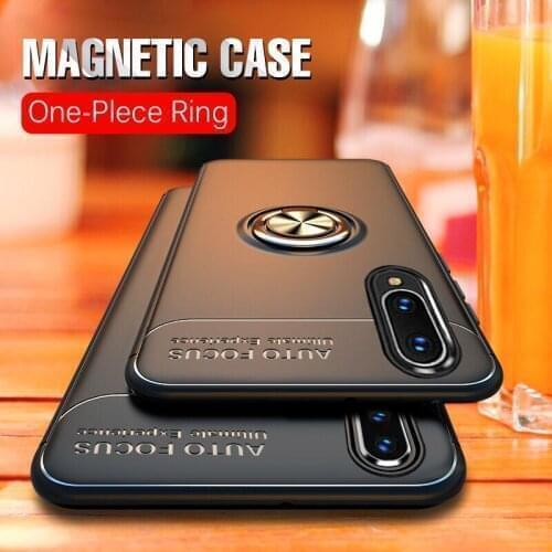 Huawei Nova 5i 5Z Case Silicone Magnetic Bumper Bracket Ring TPU Cover Case For Huawei NOVA 5i PRO,NOVA 5,NOVA5 PRO,NOVA 5T