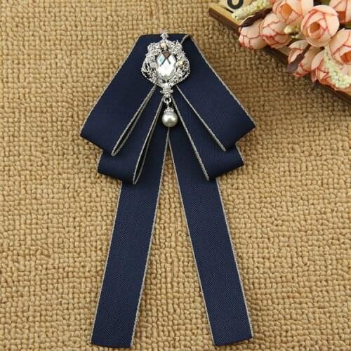 Elegant Ribbon Bowtie Female Girl Adjustable Suit Shirt School Uniform Butterfly Office Women Accessory Gifts Butterfly