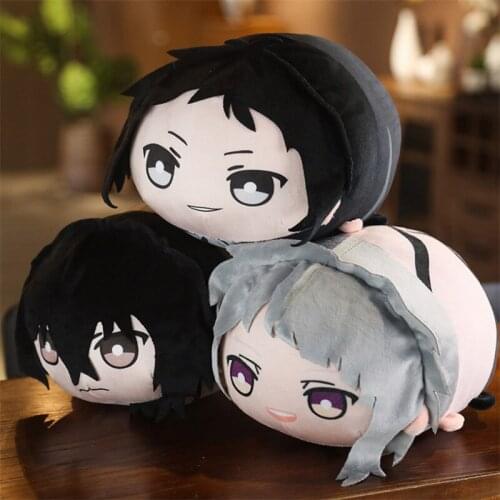 Anime Bungo Stray Dogs Pillow Doll Kawaii Cartoon dazai osamu Nakajima Atsushi Cosplay Plush Accessories