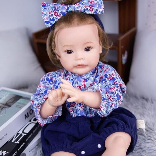 Hoomai 24" Princess Baby Doll with Curls Hair Fashion Hoody Dress Lifelike Soft Touch Cuddly Baby Gift