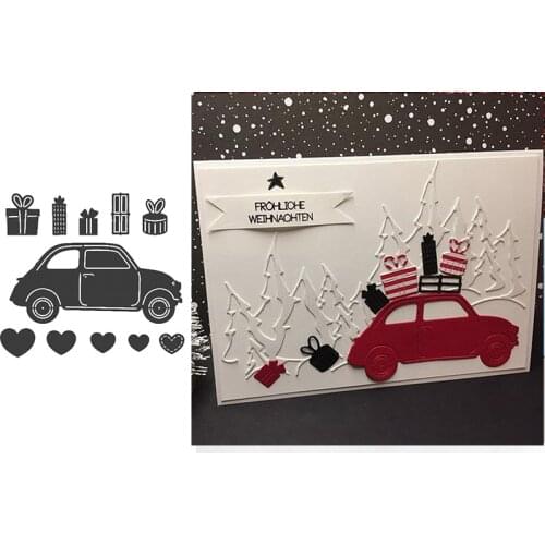 Small car big freight metal cutting dies cut die mold for diy scrapbooking card making paper crafts knife mould new 2020 diecuts