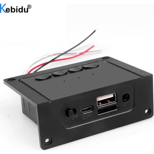 Mini MP3 WAV AUX TF Card USB Decorder Board Bluetooth V5.0 Handsfree 2*5W Amplifier Decoding Module For Car Speaker Audio Player