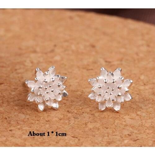 Trendy Women Flower Ear Stud Romantic Flower Shaped Woman Earrings Jewelry
