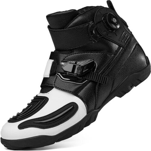 Men Motorcycle Shoes Outdoor Cycling Shoes Professional Locomotive Shoes