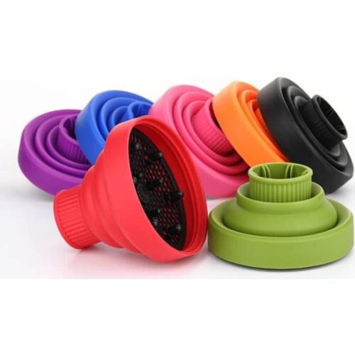 Soft Silicone Collapsible Hairdryer Diffuser Hairdressing Dryer Blower Supply Hairdressing Blower Cover Styling Salon Curly Tool