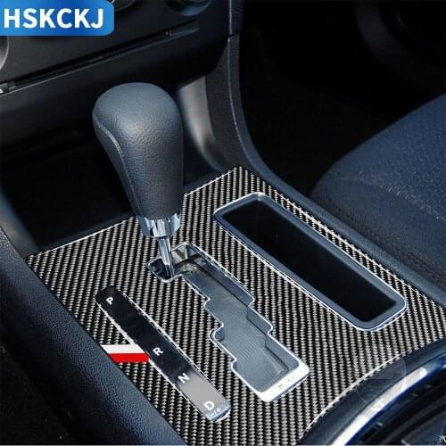 For Dodge Charger 2011 2012 2013 2014 Carbon Fiber Stickers Center Console Gear Box Shift Panel Interior Car Accessories