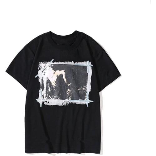 New 2021 Men/Women Hip Hop T Shirt Funny Oil Painting T-Shirt Streetwear Summer Tshirts Short Sleeve 100% Cotton Tops Tees Male