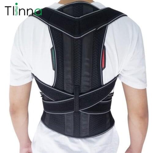 Men Women Brace Back Belt Lumbar Support Adjustable Bodywellness Posture Corrector Shoulder Orthopedic Spine Belt