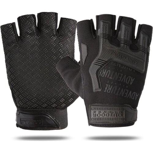 Fingerless Tactical Gloves Camouflage Military Mittens Fitness Antiskid Motocycle Men Women Riding Half Finger Shooting Mitaine