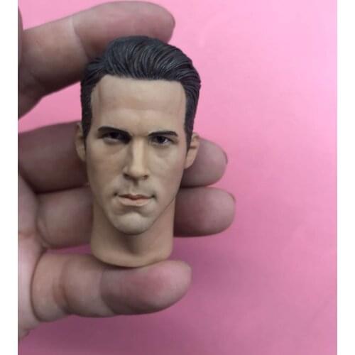 Ryan Reynolds Male Head Sculpt Model Deadpool 1/6 Scale for 12" Figure Body Toy