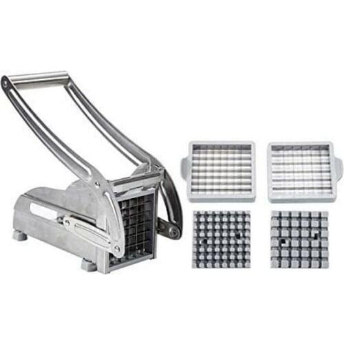 BMBY-5 Pcs Stainless Steel French Fries Cutter Potato Cutter Chopper Vegetable Potato Slicer Diced Device