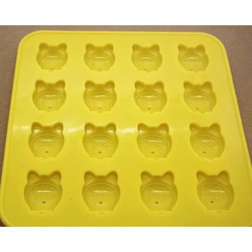 Wholesale/retail ,free shipping,16 hole A Beaver Silicone Cake Mould chocolate mold FM