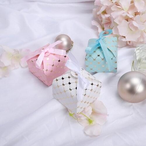 Wedding Candy Gift Box Small Boxes for Gifts Paper Packaging Bags for Wedding & Engagement Baby Shower Birthday Party Decoration