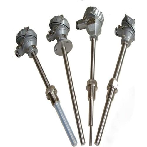 K Type Thermocouple 100mm 200mm Probe Thermal Resistance Temperature Sensor