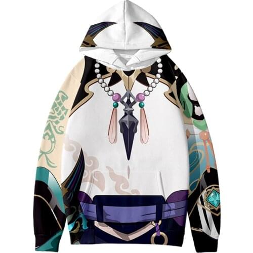 Genshin Impact XIAO 3D Hoodie Fall Winer Suit Hoodies Sportswear Kids Hooded Youthful Kawaii Japan Women/Men Pullov Kids Clothes