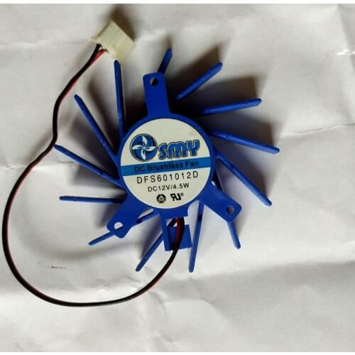 DFS601012D DC 12V 4.5W 4Pin 2 Wire fan 5.5cm 35x35x27mm For MSI Graphics / Video Card Cooler Cooling Fan