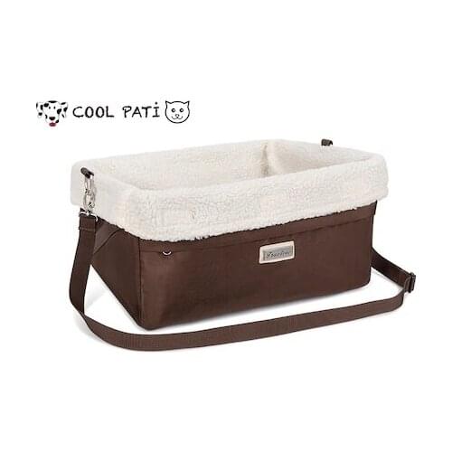 High Quality Soft Sherpa Liners Brown Dog-Cat Car Seat