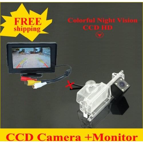 Factory Promotion 4.3-Inch HD Mirror Monitor Car Monitor+ Special SONY CCD Car rear view camera For KIA K2 Rio Hatchback