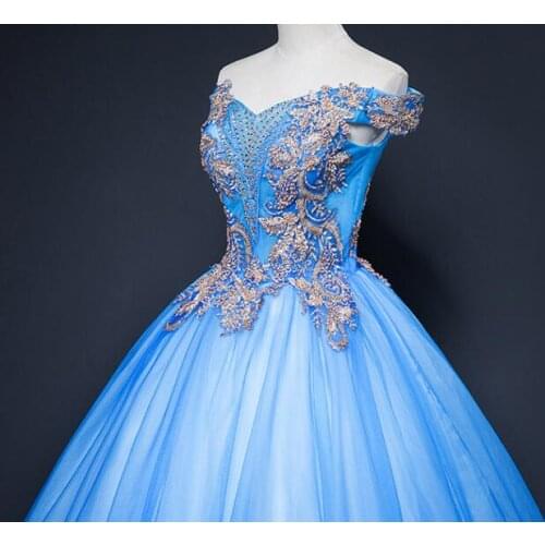 Blue beading rococo Medieval Renaissance drama stage Gown event Costume Victorian Gothic Marie Antoinette Colonial Belle Ball