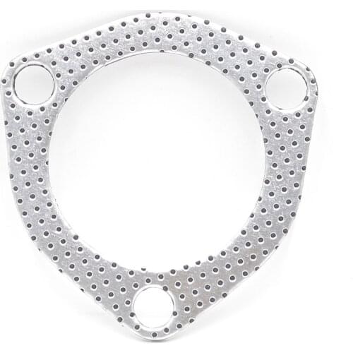 10pcs/lot 2.5inch 63mm Exhaust Pipe Gasket To Muffler Gasket Exhaust Gasket with 3 holes TT101115