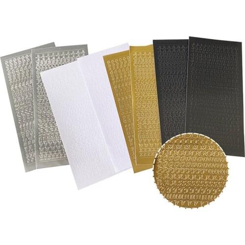 2Sheet/set Letter Pattern PVC Stickers DIY Hand Account Craft Scrapbooking Journal Marking Material