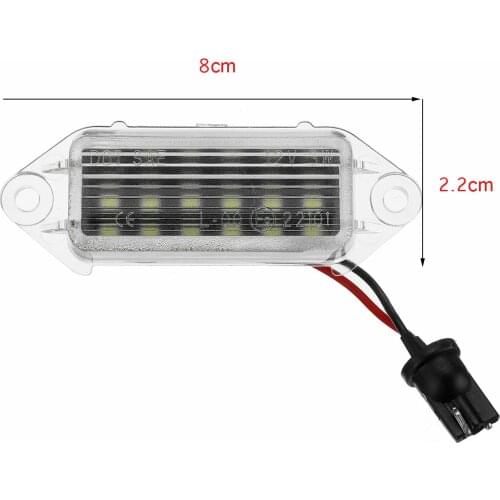 2pc For Mitsubishi Lancer 2003-2017 For Lancer EVO X 2007 2008 2009 2010 2011-2019 LED License Number Plate Light Lamp