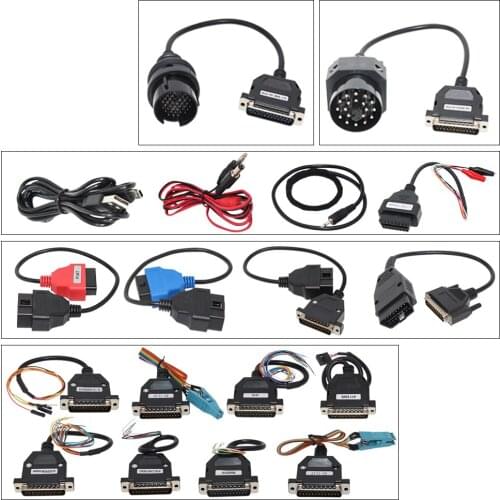 2019 Full Set Cable Ecu Wire for Carprog Programmer for Car Ecu Tester Carprog Work Perfect