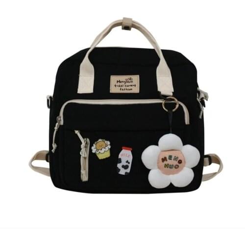 2021 Nylon Small School Bags for Teenager Girls Pink Cute Women School Laptop Backpacks Travel Shoulder Bags Famale Book Bags