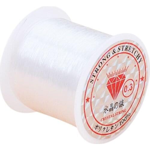 3 Pcs 0.3mm Fishing Line Nylon Fish Fishing Line Spool Beading String Jewelry Beading Thread for DIY Crafting