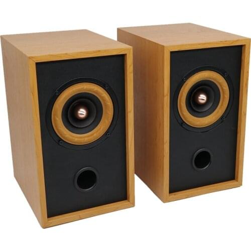 20-50W High Power 4-inch Home Bookshelf Full-range Speaker Fever HIFI Desktop Audio Front Passive Speaker High-fidelity Speaker