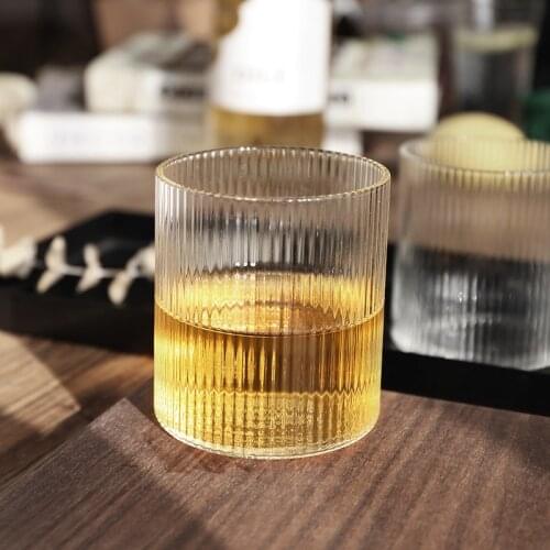 Ripple Whisky Glasses Water Glass Juice Glass Milk Cup Beer Mug 300ml