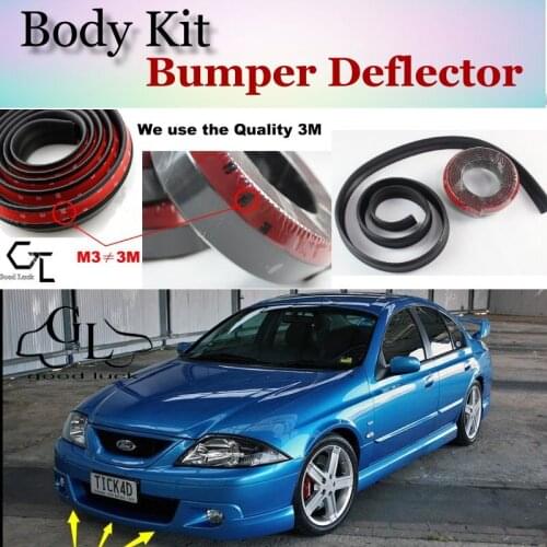 Bumper Lip Deflector Lips For Ford Falcon Fairmont FTE TE50 TS50 Front Spoiler Skirt For Car View Tuning / Body Kit / Strip