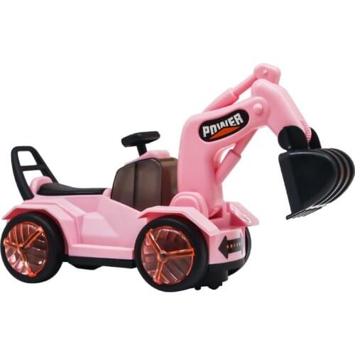 Children Electric Excavator Toys Music Lighting Wand Wheel Engineering Car Foreign Trade Boys and Girls Toy Car