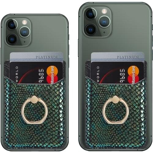 Snake Pattern Adhesive Back Sticker For iPhone 12 11 Pro Max SE 2020 X XR XS Wallet Card Holder Finger Ring Bracket For Samsung