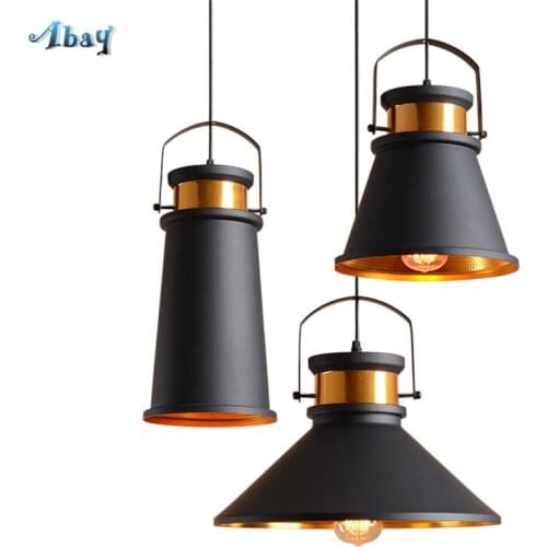 Loft Retro American Pendant Lights Bar Industrial Restaurant Bar Coffee Dining Room Bedroom Project lamps Hanging Decor Fixtures