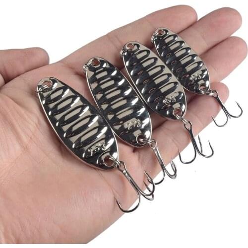 1PCS Metal Spinner Spoon Trout Fishing Lure Hard Bait Sequins Noise Paillette Artificial Bait Small Hard Sequins Spinner