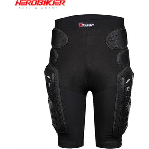 HEROBIKER Motorcycle Shorts Motocross Pants Armor Motorcycle Pants Ski Skating Cycling Motocross Protective Gear Hip Protector M