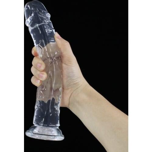 Soft Jelly Dildo Anal dildo Realistic Strong Suction Cup Crystal Dick Vagina Masturmation for Woman Orgasm