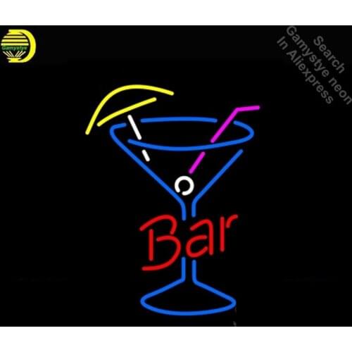 Neon Sign for Bar In Between Martini Neon Bulb sign handcraft Real Glass tubes Decorate windows neon sign maker Dropshipping