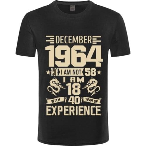 2021 NEW January February March April May June July August 1964 YEARS shirt Mens Short Sleeve T shirt Printed Casual September