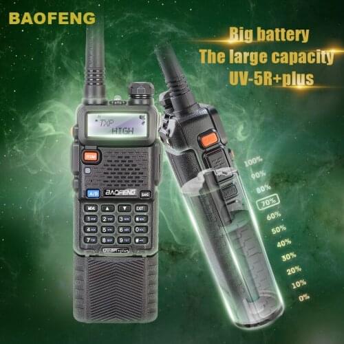 New Arrival Tri-Power 8W/4W/1W Two Way Radio Baofeng UV-5R plus Dual Band Walkie Talkie 3800 Baofeng Transceiver