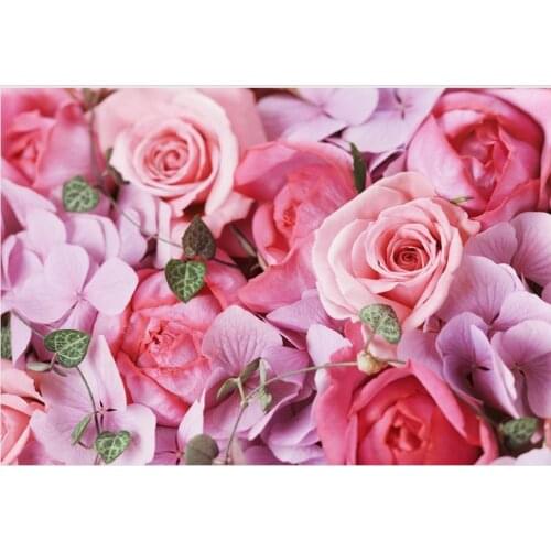 Wallpaper murals flowers Pink Rose backdrop mural wallpaper TV backdrop 3d mural wallpaper Home Decoration